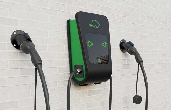 CTEK laddbox Chargestorm Connected 2 med dubbla uttag
