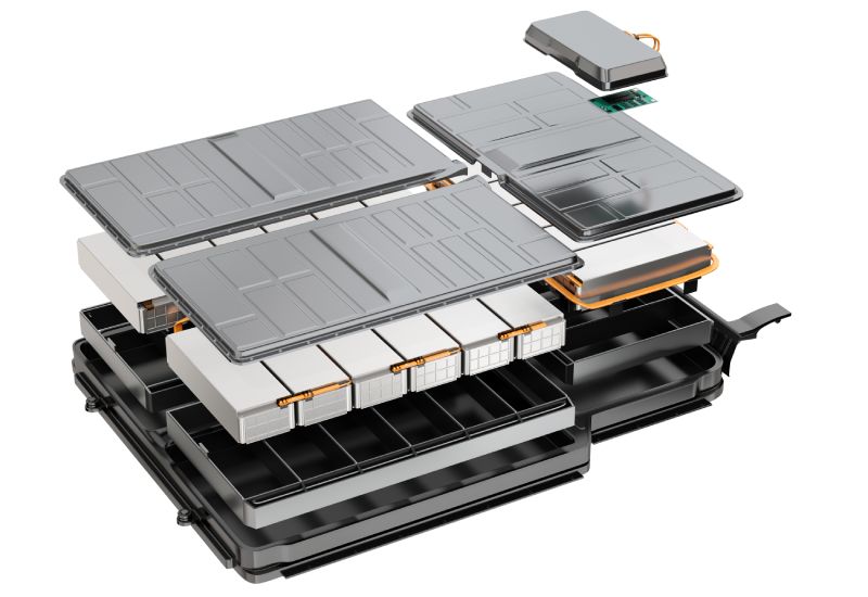 Elbil batteri komponenter