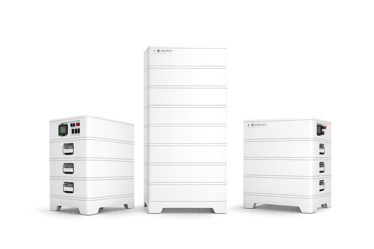 Eway batteristorlekar Eway batteri i olika storlekar