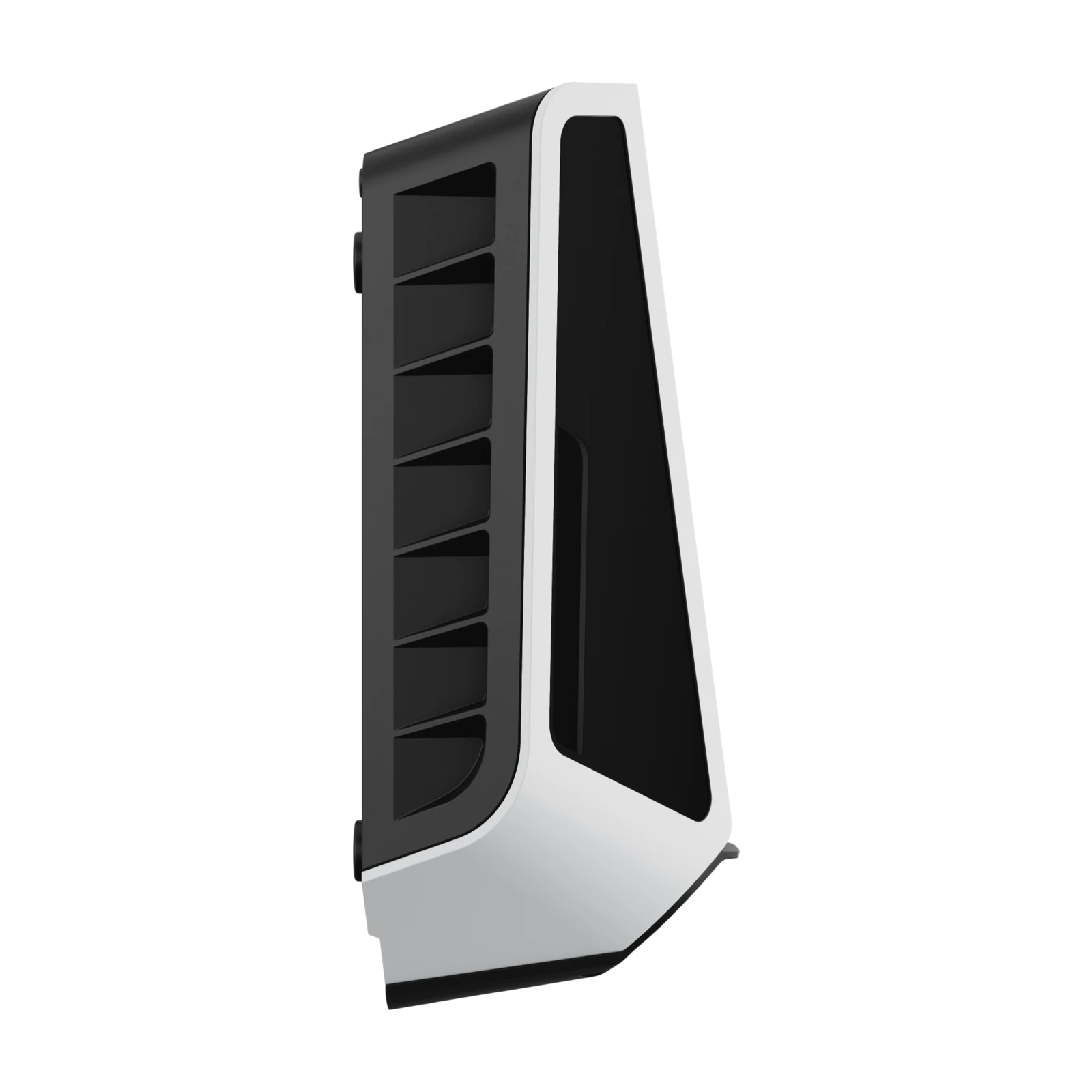 Side profile view of the white Easee Charge Max EV charger