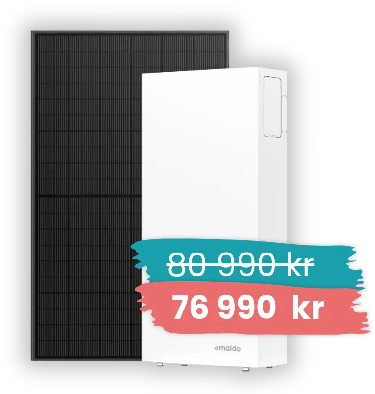 Emaldo solpaket kampanjpris